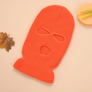 3-Hole Full Face Cover Ski Mask Orange