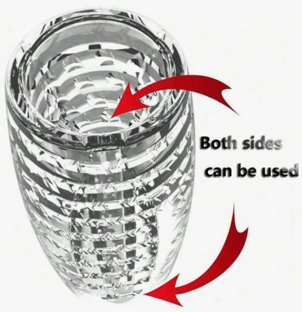 Transparent Sleeve Male Masturbator Spiral Textured Tunnel Pocket - Image 2