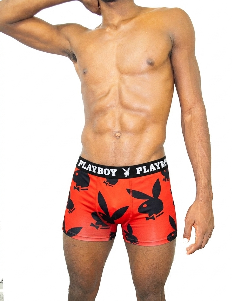 MENS PLAYBOY BOXER BRIEF Medium